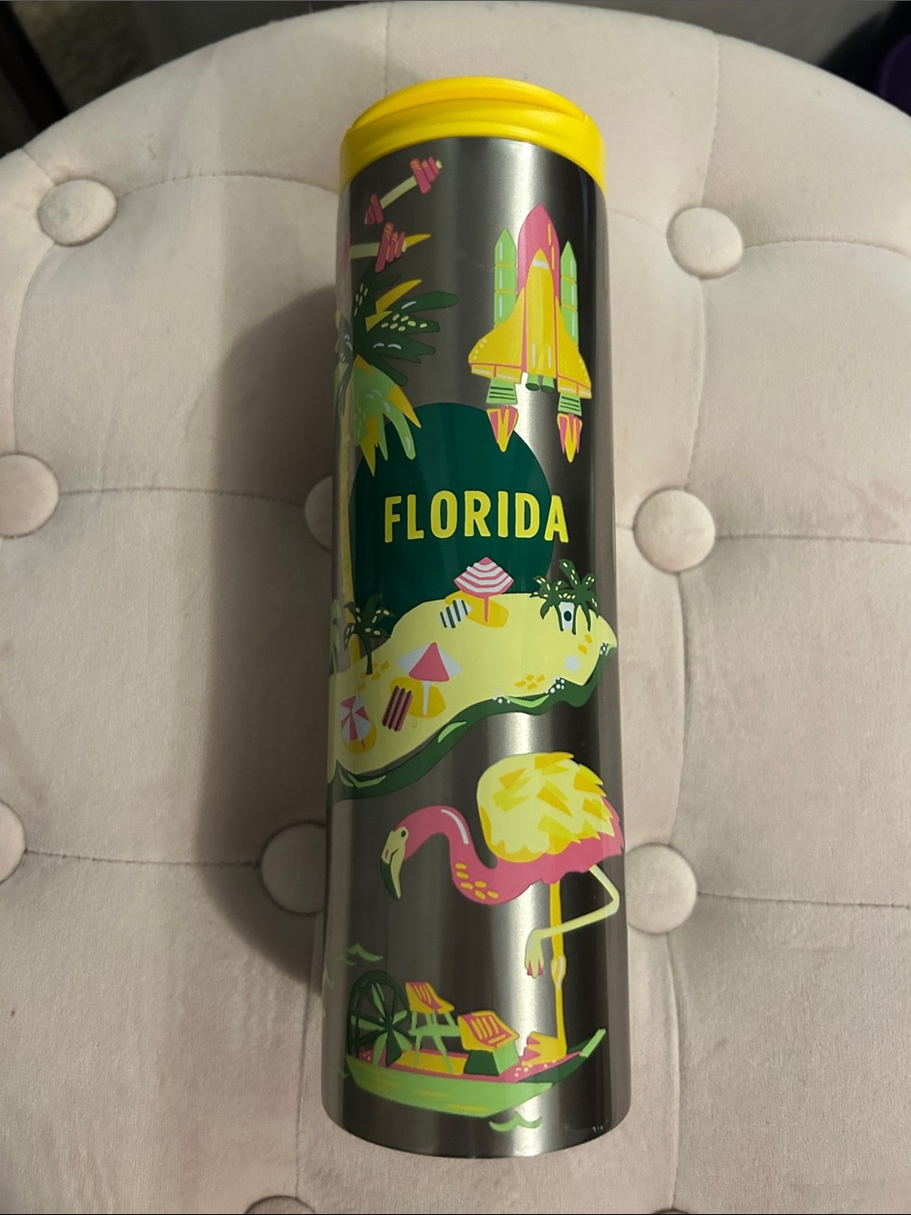 Starbucks Florida Tropical Stainless Tumbler - Yellow Accents